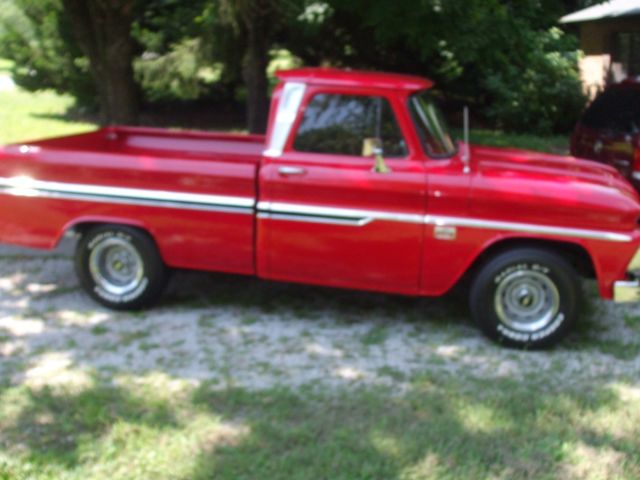 1966 Red Chevrolet C-10 Standard Cab Pickup