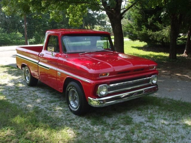 1966 Red Chevrolet C-10 Standard Cab Pickup