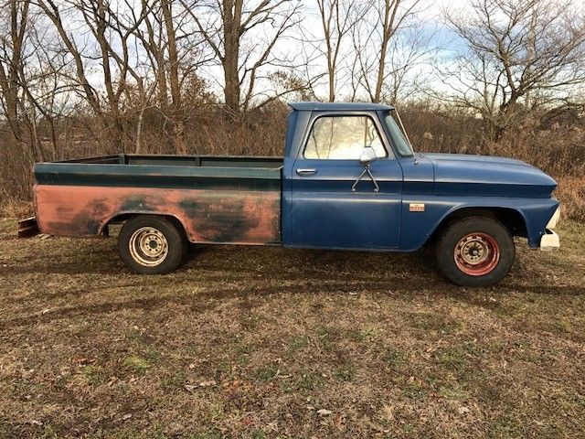 1966 Blue Chevrolet C-10 Standard Cab Pickup
