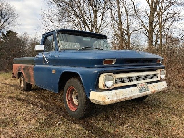 1966 Blue Chevrolet C-10 Standard Cab Pickup