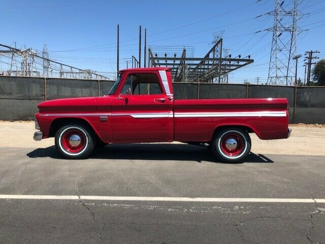 1966 Red Chevrolet C-10 Standard Cab Pickup
