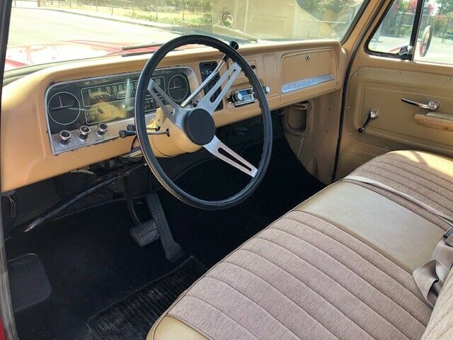 1966 Red Chevrolet C-10 Standard Cab Pickup