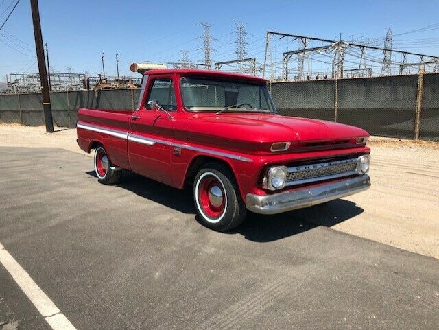 1966 Red Chevrolet C-10 Standard Cab Pickup