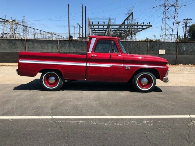 1966 Red Chevrolet C-10 Standard Cab Pickup