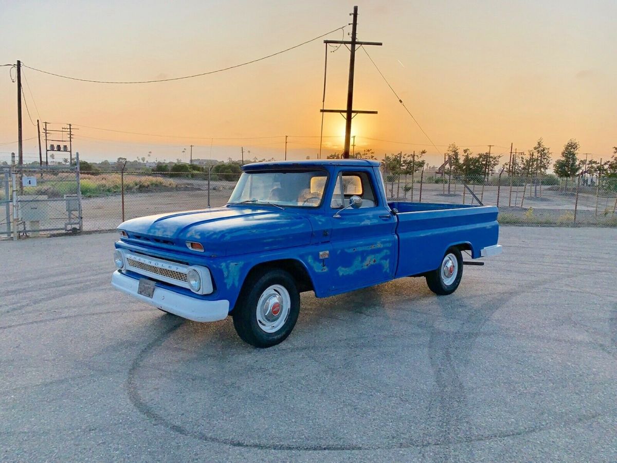 1966 Blue Chevrolet C-10 Pick up