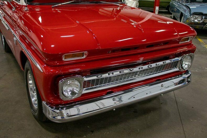 1966 Red Chevrolet C-10 --