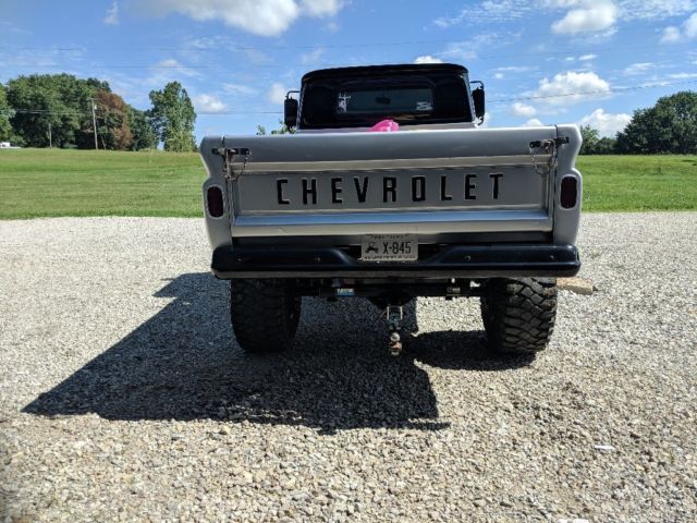 1966 Silver Chevrolet C-10 Standard Cab Pickup