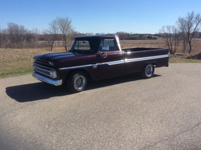 1966 Black Cherry Chevrolet C-10 C10 long box