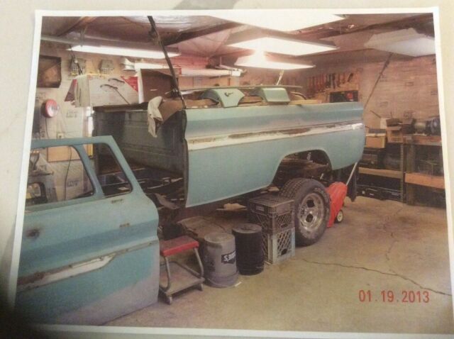 1966 Black Cherry Chevrolet C-10 C10 long box