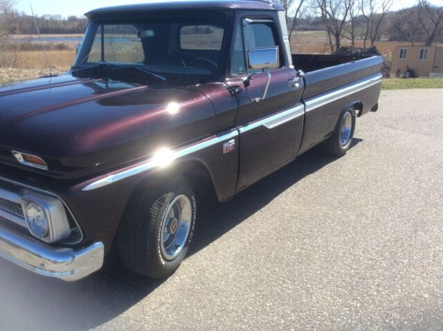 1966 Black Cherry Chevrolet C-10 C10 long box
