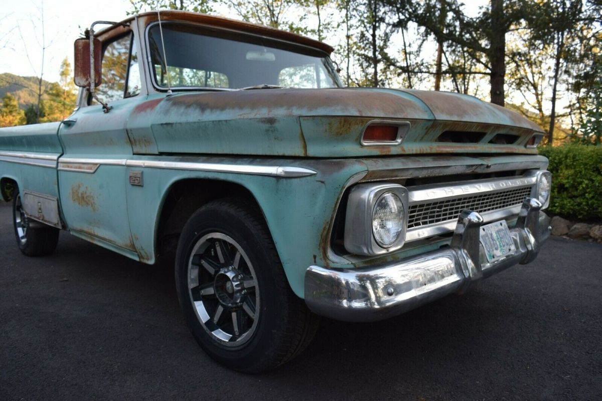 1966 Blue Chevrolet C-10 Standard Cab Pickup