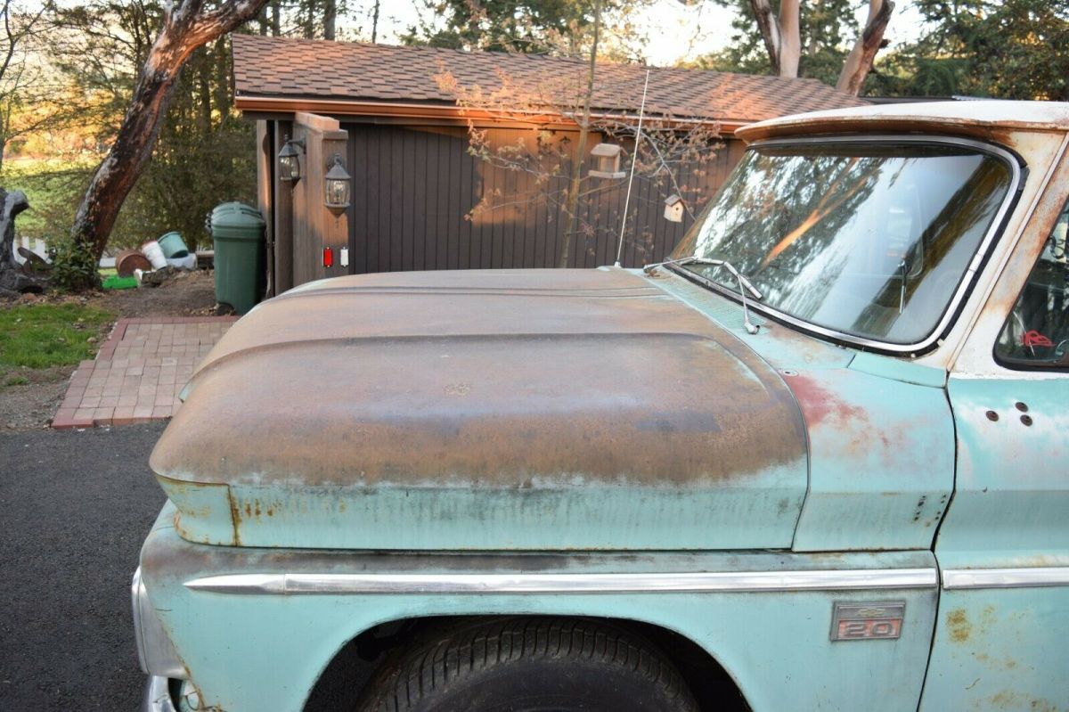 1966 Blue Chevrolet C-10 Standard Cab Pickup