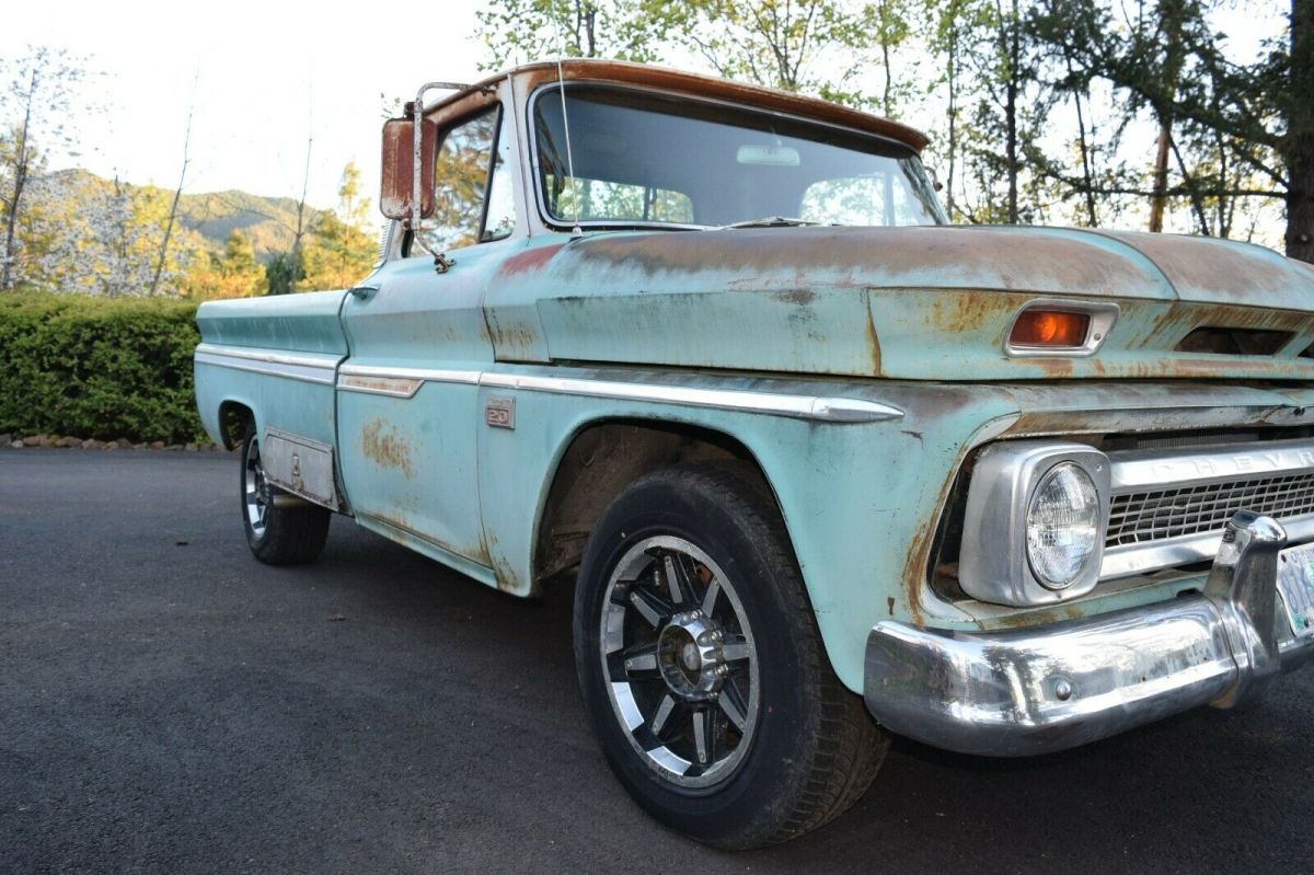 1966 Blue Chevrolet C-10 Standard Cab Pickup