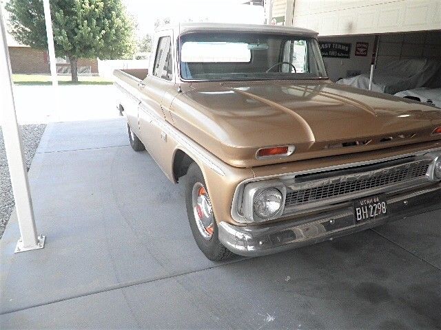 1966 Gold Chevrolet C-10 Standard Cab Pickup