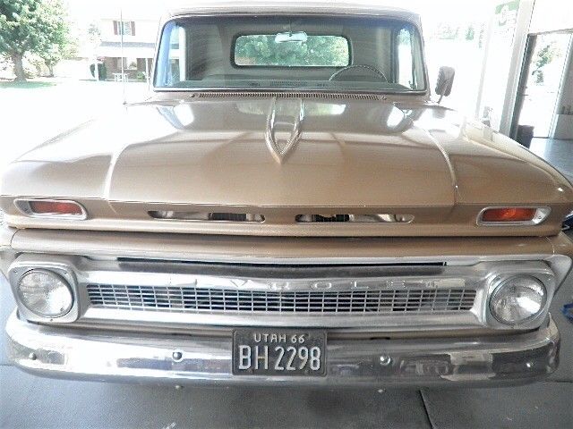 1966 Gold Chevrolet C-10 Standard Cab Pickup