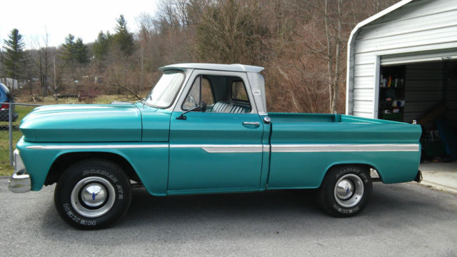 1966 Blue and Silver Chevrolet C-10 U/K