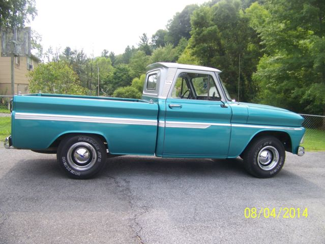 1966 Blue and Silver Chevrolet C-10 U/K