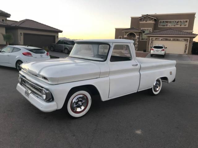 1966 White Chevrolet C-10 Standard Cab Pickup