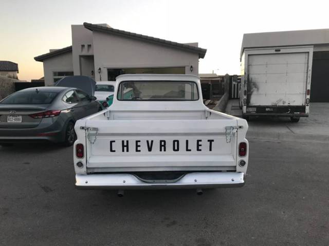 1966 White Chevrolet C-10 Standard Cab Pickup