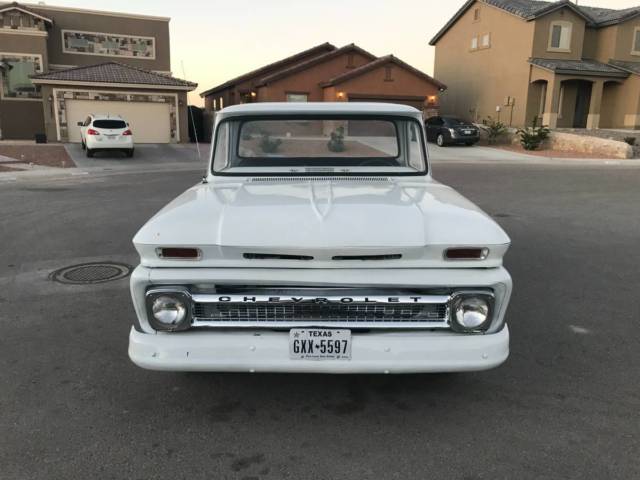 1966 White Chevrolet C-10 Standard Cab Pickup