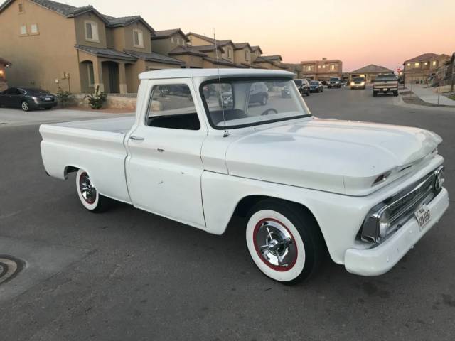 1966 White Chevrolet C-10 Standard Cab Pickup