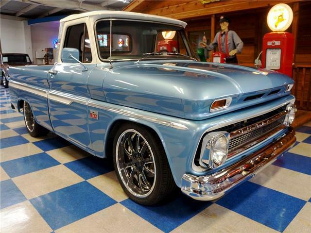 1966 Blue Chevrolet C-10 --