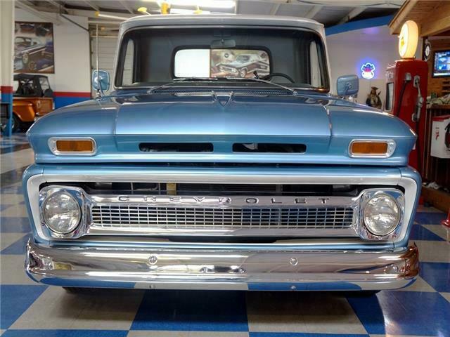 1966 Blue Chevrolet C-10 --