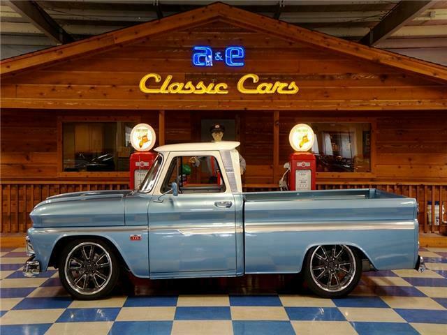 1966 Blue Chevrolet C-10 --