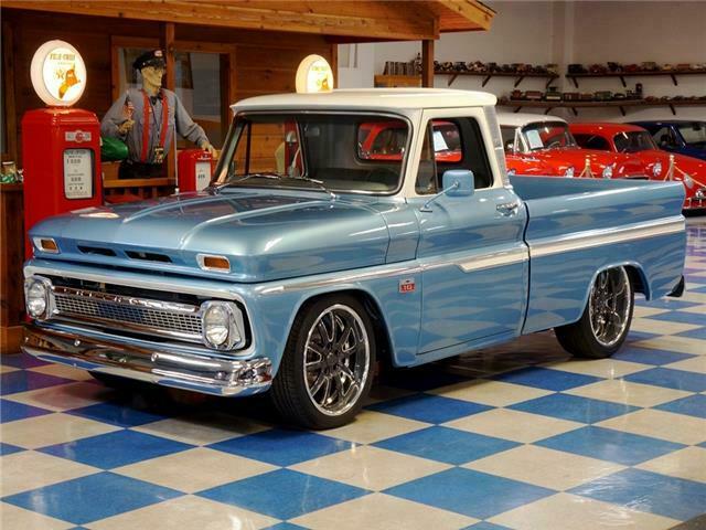 1966 Blue Chevrolet C-10 --