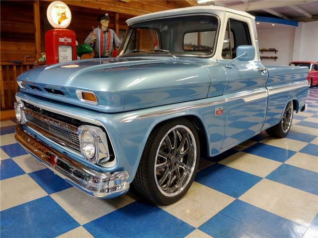 1966 Blue Chevrolet C-10 --