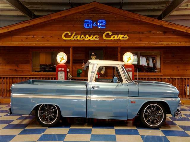 1966 Blue Chevrolet C-10 --