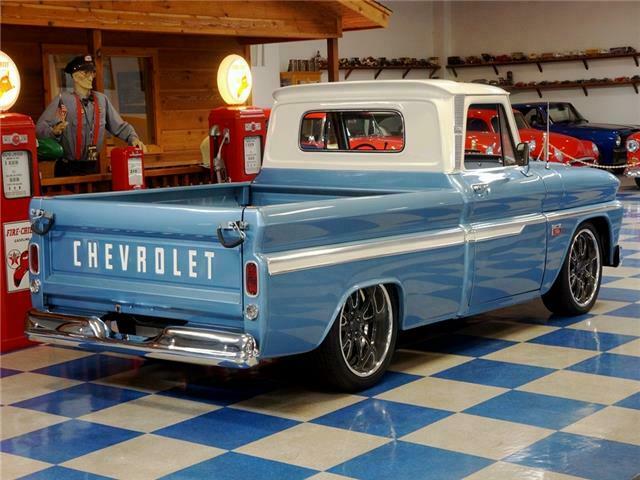1966 Blue Chevrolet C-10 --