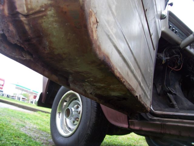 1966 burgandy Chevrolet C-10 truck