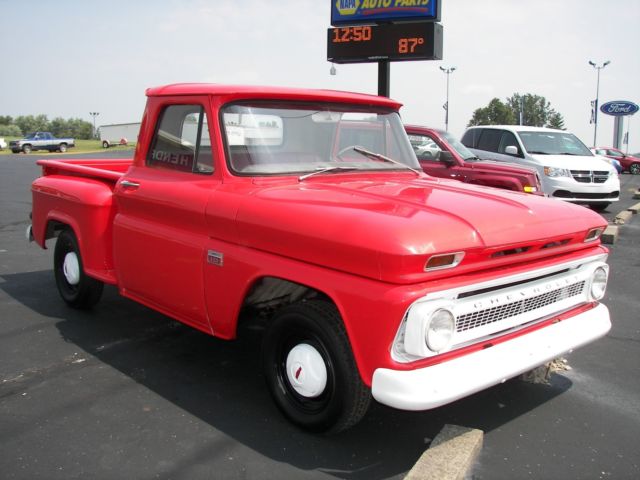 1966 Red Chevrolet C-10 Standard Cab Pickup