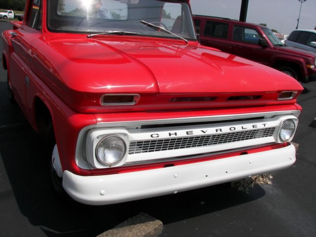 1966 Red Chevrolet C-10 Standard Cab Pickup