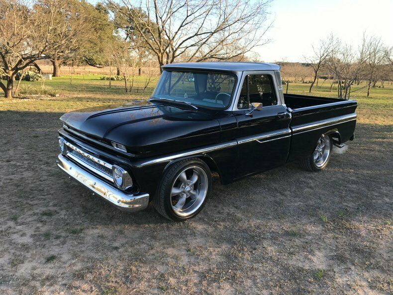 1966 Black Chevrolet C-10 Pickup Truck