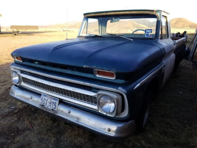 1966 Blue Chevrolet C-10 Standard Cab Pickup