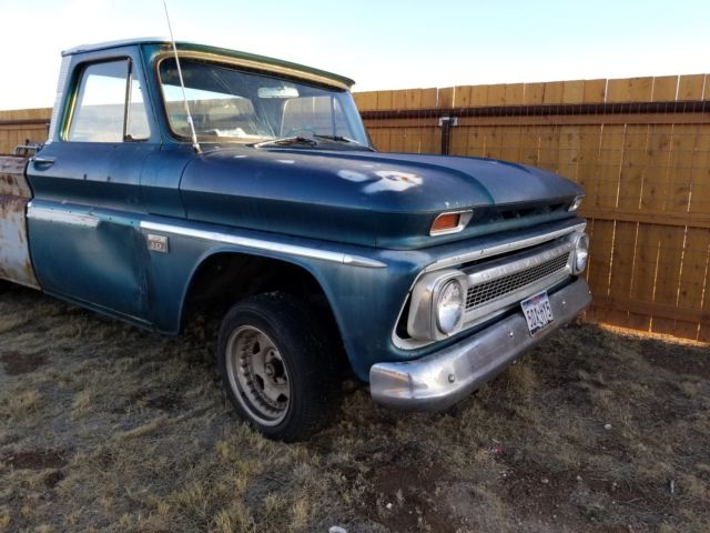 1966 Blue Chevrolet C-10 Standard Cab Pickup