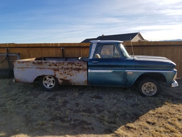 1966 Blue Chevrolet C-10 Standard Cab Pickup