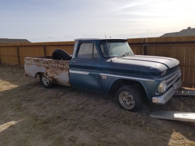 1966 Blue Chevrolet C-10 Standard Cab Pickup