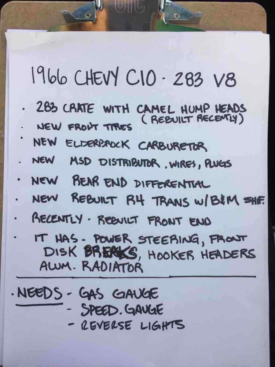 1966 Green Chevrolet C10/K10 Pickup