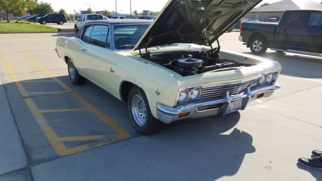 1966 sunfire yellow Chevrolet Caprice Coupe