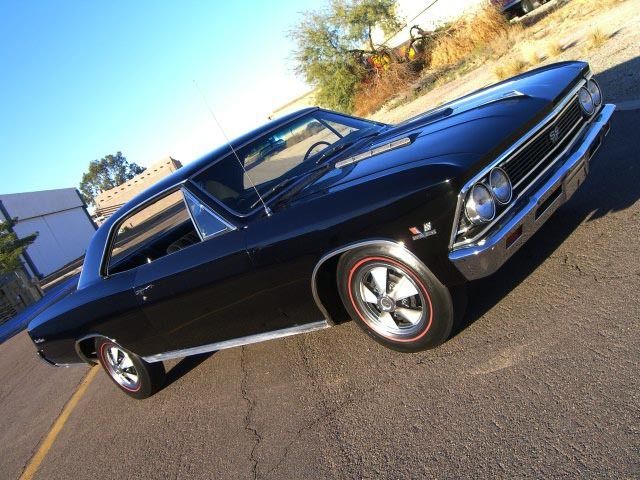 1966 Black Chevrolet Chevelle 2 door
