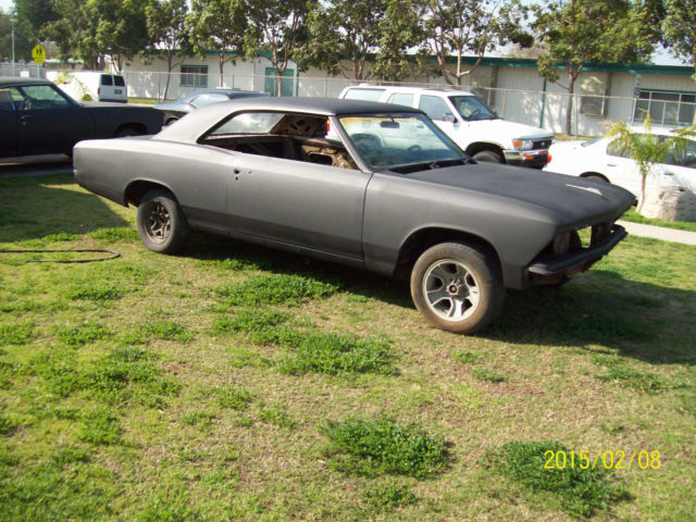 1966 Black Chevrolet Chevelle 2 door