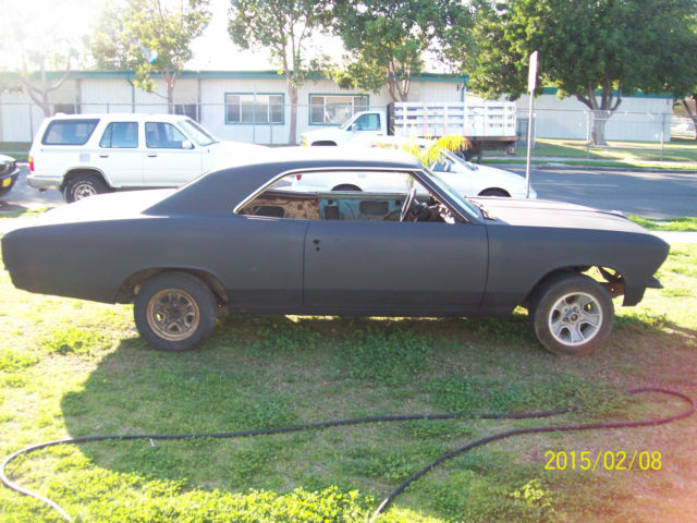 1966 Black Chevrolet Chevelle 2 door