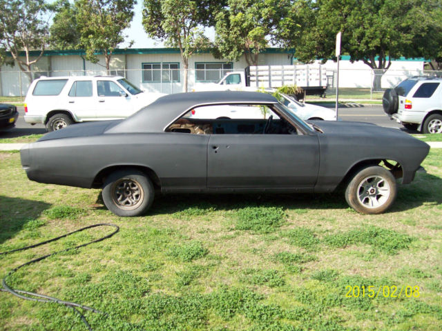 1966 Black Chevrolet Chevelle 2 door