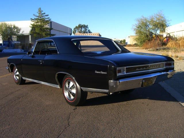 1966 Black Chevrolet Chevelle 2 door