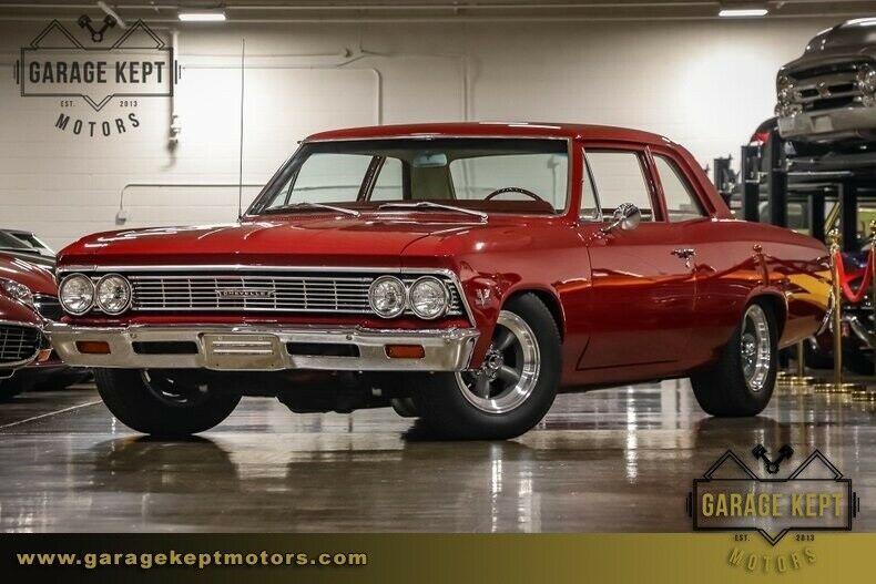 1966 Red Chevrolet Chevelle Coupe