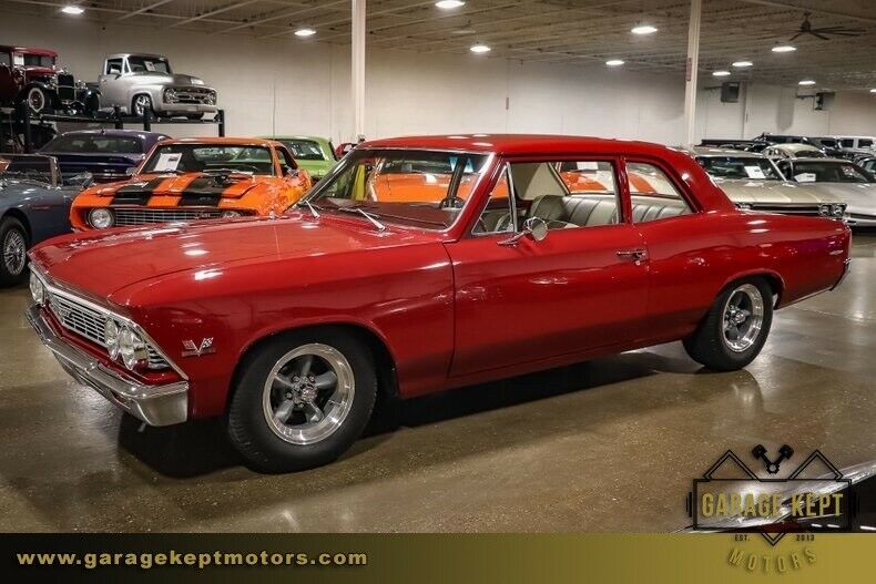 1966 Red Chevrolet Chevelle Coupe