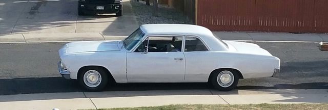 1966 white Chevrolet Chevelle Coupe